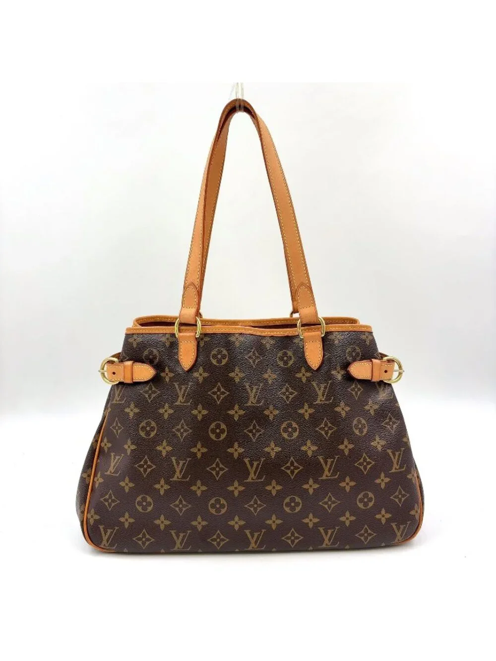 Louis Vuitton Batignolles Oriental Monogram Leather Brown Light Tote Gold